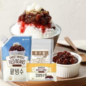 [화과방] 콩고물 팥빙수세트(팥빙수1kg+콩고물200g+찹쌀빙수떡300g)