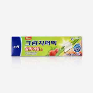 크린 슬라이딩 지퍼백 (대형) 27x28 15매