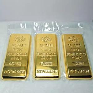가짜금괴 가짜골드바 촬영 소품 모조 장식 황금 인테리어 데코 순금도금 250g