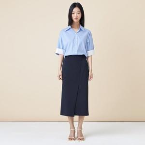 [케네스레이디](광주신세계)언발란스 롱 스커트 EWSKOD0100