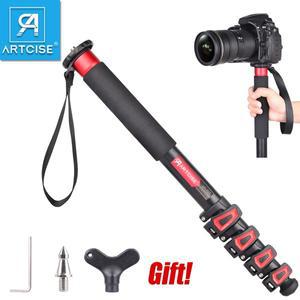 ARTCISE 알루미늄 합금 카메라 모노포드 캐논 니콘 고프로 DSLR 캠코더용 전문 비디오 스탠드 LF70T 32mm
