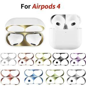 Apple AirPods 4 용 초박형 금속 먼지 스크래치 방지 스티커 금속 먼지 가드 보호 이어폰 보호 필름