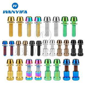 Wanyifa 티타늄 볼트 M5x16 18mm 3T 스템 하드웨어 업그레이드 세트 알렌 렌치(풀 키트)
