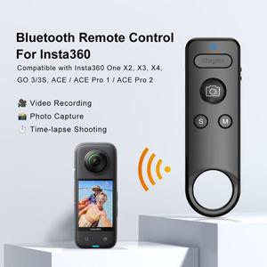 Insta360 X5/X4/X3/X2/Go3/Go3S/ACE/ACE Pro1/ACE Pro2용 KingMa Bluetooth 셔터 리모컨 사진 및 비디오