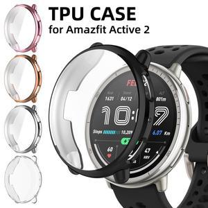 Amazfit Active 2 용 시계 케이스 커버 액세서리 풀 커버리지 화면 보호기 TPU 소프트 범퍼