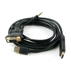Coms HDMI 컨버터 FW119/VGA+AUDIO to HDMI/1.5M/일체