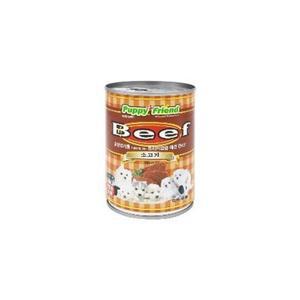퍼피 쇠고기 400g 강아지 캔 통조림