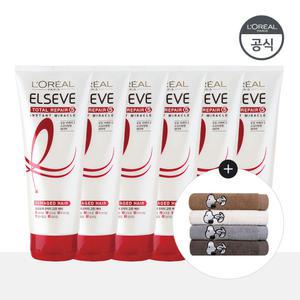 로레알파리 토탈 리페어5 인스턴트 미라클 헤어팩 170ml 6개 [증정]스누피 타올(색상 랜덤) 1장