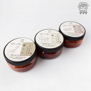 [기타]경성당 젓갈3종세트(오징어 낙지 명란)_저염 모시잎 젓갈 HACCP