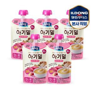 [일동후디스]후디스 아이얌 아기밀 고구마 퓨레 100g 5개