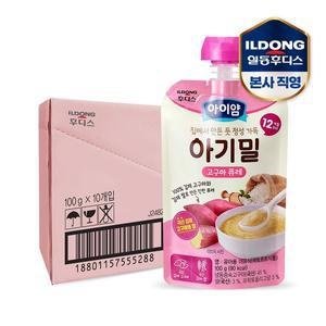 [일동후디스]후디스 아이얌 아기밀 고구마 퓨레 100g 10개