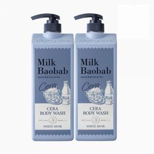 밀크바오밥 세라 바디워시 화이트머스크, 1200ml, 2개