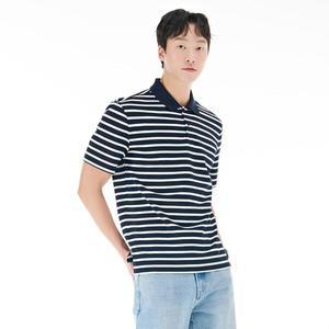 [하프클럽/체이스컬트]남자 스트라이프 카라티