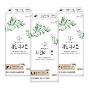 예지미인 데일리 코튼 팬티라이너 롱 81Px3팩