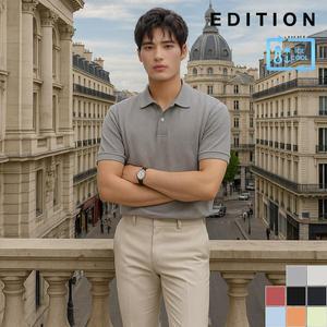 [에디션][에디션] 쿨 카라 베이직 반팔 카라 티셔츠  (NEC2TT1902)