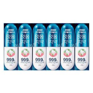 2080 진지발리스 허벌민트 치약 120g x3입 x2개(총6개)