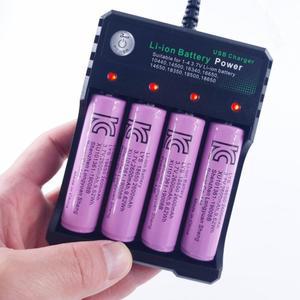 3.7V 18650배터리 건전지 4개 리튬이온 충전기 풀세트 18650배터리충전기 10440충전기 건전지충전기