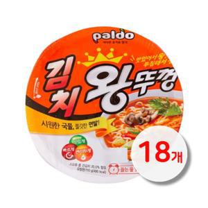 팔도 김치 왕뚜껑 110g x 18개 / 컵라면 큰사발 큰컵