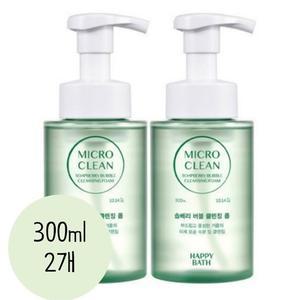 해피바스 마이크로 클린 솝베리 버블 클렌징폼 300ml 2개.