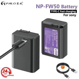 호환 소니 알파 A6500 A6300 A6400 A6000 A6100 A5000 A3000 NEX-3 A7 7R A7R II용 USB-C 입력 배터리 NP-