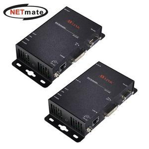 [JHQRNLLG_4B]NETmate DVI 연장리피터 + RS232 100M(RJ45)