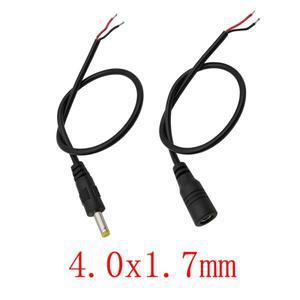 CCTV 카메라 LED 스트립 조명용 DC 암수 잭 와이어 커넥터 전원 플러그 소켓 익스텐션 케이블 4.0x1.7mm x