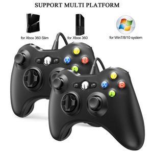 Xbox 360/360 용 USB 유선 컨트롤러 PC XBOX360 콘솔 조이스틱 슬림 게임 패드 Windows 781011
