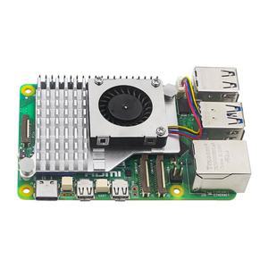 Raspberry Pi 5 용 알루미늄 방열판 액티브 쿨러 PWM 속도 조절 가능 선풍기 블랙 실버 냉각 라디에이터