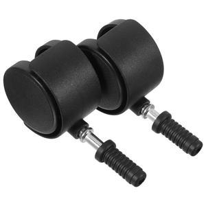 2 Pcs M7 막대 직경 의자 캐스터 교체 책상 바퀴 헤비 듀티 게임 액세서리 부품 브레이크 컴퓨터 가구