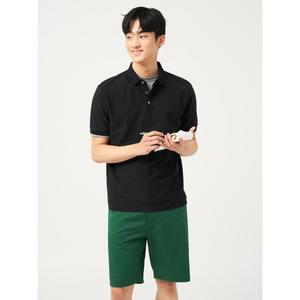 [빈폴] 크레이프 칼라넥 티셔츠 블랙 (BC5442C175)