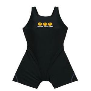 [레노마수영복]여아 스마일 3부 반신수영복 블랙 RN-GS2D861-BK