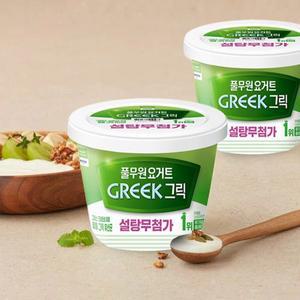[풀무원]다논 그릭 무가당 플레인 400g*2