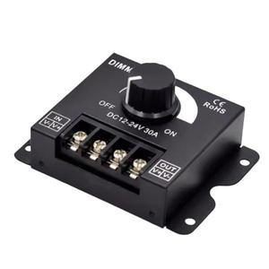 LED DIMMER 조광기가 있는 부드럽고 단단한 조명 스트립 조명 밝기 조절기 DIMMER 손잡이 12V24V30A