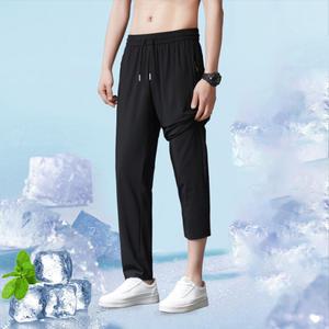 조거 일자 바지 남성 2종 세트 블랙