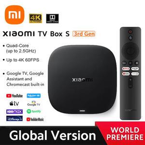 글로벌 버전 Xiaomi TV Box S 3세대 4K Ultra HD 2G 32G WiFi BT5.2 Google TV Cast Netflix 스마트 Box 미