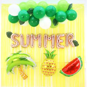 SUMMER 여름 클라우드 풍선 커튼 세트 (트로피칼) 파티 장식 유치원 어린이집 환경구성