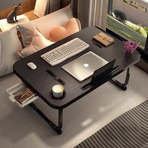 침대책상 접이식 사이드 좌식 수납 높낮이 요양원 60x40cm USB 용 접이식테이블