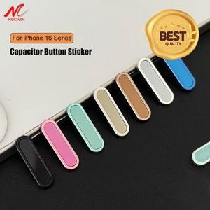 100% 호환 iPhone 16 Pro Max Plus 사진 카메라 제어 버튼 전화 커버 용 금속 유리 커패시터 스티커