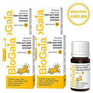 바이오가이아 유산균 비타민D 10ML 4개 베이비드롭 (유통기한 25년 11월)
