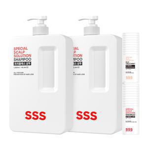 트리플에스 약산성 탈모샴푸, 1350ml, 2개 + 트리플에스 파우치, 5ml, 20개