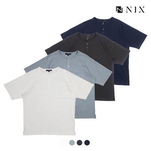 [NIX]남)슬럽 라글란 5부 헨리넥 티셔츠(FNQMCTY131P)