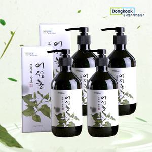 동국 모뿌리 발효 어성초 샴푸 대용량 500ml X 4병- 무료체험분 포함/ 특허받은 자연성