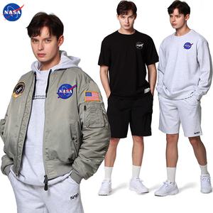 [NASA 나사] 반팔티/반바지/면바지/조거팬츠/맨투맨/후드집업/양면항공점퍼/티셔츠/카