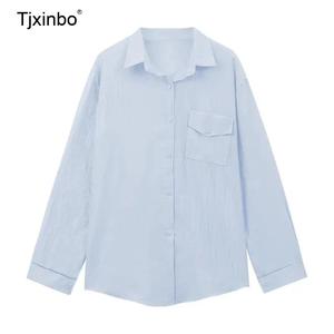 여름블라우스 Tjxinbo 린넨셔츠 루즈핏 썸머 썬가드 셔츠