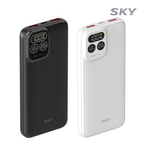 스카이 필 22.5W 고속 충전 LCD잔량표시 10000mAh 보조배터리 기내반입 USB C타입 PD1
