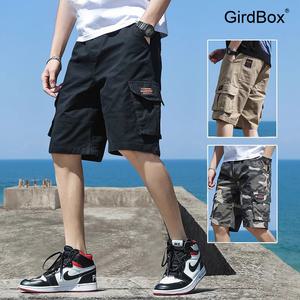 남자반바지 남성반바지 GirdBox 면반바지 카고반바지 청소년용 미군스타일 편안한 작업