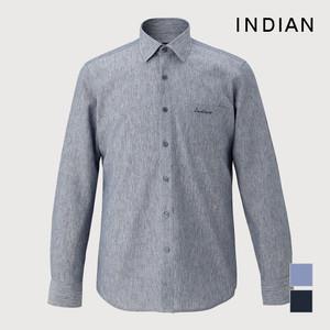 [INDIAN] 린넨 블랜드 솔리드 셔츠_MITNLYM2201