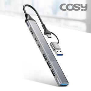 코시 UH2257CA 로키 듀얼 커넥트(C+A) 7포트 USB 허브(USB 3.0, 2.0)