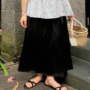 메이니 썸머 데일리 밴딩 스커트 (one color)