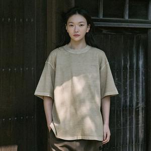 헤비 오버핏 피그먼트 반팔 티셔츠 TOBST101
